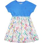 Weiße Kurzärmelige Tommy Hilfiger Mini Kinderminikleider aus Baumwolle für Mädchen Größe 164 