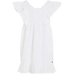 Weiße Ärmellose Tommy Hilfiger Mini Kinderminikleider aus Baumwolle für Mädchen Größe 176 