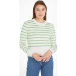 Grüne Klassische Tommy Hilfiger Rundhals-Auschnitt Rundhals-Pullover für Damen Größe 3 XL Große Größen 