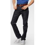 Reduzierte Blaue Tommy Hilfiger Straight Leg Jeans aus Baumwollmischung für Herren 