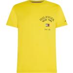 Reduzierte Gelbe Print Tommy Hilfiger T-Shirts aus Jersey für Herren Größe M 