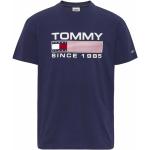 Blaue Retro Tommy Hilfiger T-Shirts aus Jersey für Herren 