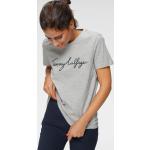 Graue Klassische Tommy Hilfiger T-Shirts aus Jersey für Damen Größe M 
