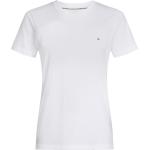 Weiße Tommy Hilfiger T-Shirts aus Jersey für Damen Größe M 