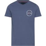 Reduzierte Blaue Tommy Hilfiger T-Shirts aus Jersey für Herren Größe L 