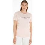 Reduzierte Rosa Tommy Hilfiger Rundhals-Auschnitt T-Shirts aus Jersey für Damen Größe L 