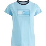 Blaue Tommy Hilfiger Rundhals-Auschnitt Kinder-T-Shirts aus Elastan 