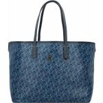 Tommy Hilfiger TH Monoplay Leather Shopper Tasche 36 cm space blue