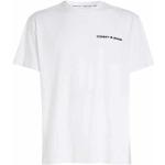 Reduzierte Weiße Klassische Tommy Hilfiger Tommy Jeans T-Shirts aus Baumwolle für Herren Größe M 