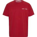 Reduzierte Rote Klassische Tommy Hilfiger Tommy Jeans T-Shirts aus Baumwolle für Herren Größe S 