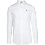 Weiße Business Langärmelige Tommy Hilfiger Tommy Jeans Slim Fit Hemden aus Elastan für Herren Übergrößen 