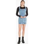 Blaue Tommy Hilfiger Tommy Jeans Mini Partykleider aus Denim für Damen Größe XL 