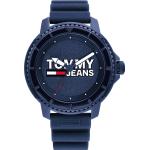 Blaue Tommy Hilfiger Tommy Jeans Quarz Herrenarmbanduhren aus Kunststoff 