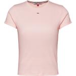 Pinke Klassische Tommy Hilfiger Tommy Jeans T-Shirts aus Jersey für Damen Größe XL 