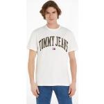 Reduzierte Weiße Klassische Tommy Hilfiger Tommy Jeans T-Shirts aus Jersey für Herren Größe M 