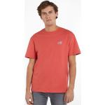Reduzierte Rote Tommy Hilfiger Tommy Jeans T-Shirts aus Jersey für Herren Größe S 