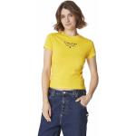 Reduzierte Gelbe Tommy Hilfiger Tommy Jeans T-Shirts für Damen Größe XS 