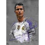 TPFLiving Kunstdruck LW-30 (OHNE RAHMEN) Poster - Leinwand - Wandbild - Hochauflösender Giclée-Druck, langlebig und hochwertig - Berühmte - Fußballspieler - Christiano Ronaldo -  - Größe: 60x90cm