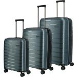 Eisblaue Travelite 4-Rollen-Trolleys 105 l aus Kunststoff für Handgepäck 