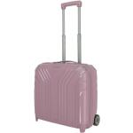 Pastellrosa Travelite Rollenkoffer 39 l aus Kunststoff 