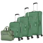 Grüne Travelite Rollenkoffer aus Kunstfaser 