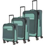 Travelite Viia Kofferset 3-tlg. Eukalyptus Koffer mit 4 Rollen Weichgepäck
