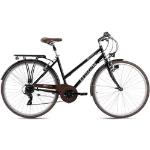 Schwarze KS Cycling Damentrekkingräder aus Metall 28 Zoll 