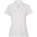 Weiße Kurzärmelige TRIGEMA Nachhaltige Kurzarm Poloshirts aus Baumwolle für Damen Größe 3 XL Große Größen 1 Teil 