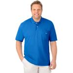 Blaue Klassische Kurzärmelige TRIGEMA Kurzarm Poloshirts aus Polyester für Herren Größe 5 XL Große Größen 