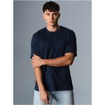 Blaue TRIGEMA Nachhaltige Oversize Shirts aus Baumwolle für Herren Größe L 1 Teil 