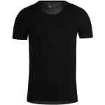 Schwarze Kurzärmelige TRIGEMA Nachhaltige T-Shirts aus Merinowolle für Herren Größe L 1 Teil 