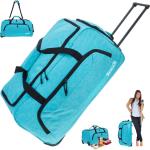 Hellblaue Spear Reisetaschen mit Rollen 85 l Bus aus Polyester für Damen 