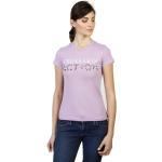 Trussardi Damen Marken T-Shirt mit Rundhalsausschnitt, Größe:M, Farbe:Violett, Herstellerfarbe:mediumpurple.white