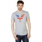 Trussardi Herren Marken T-Shirt, Größe:XL, Farbe:Grau, Herstellerfarbe:lightgray.red