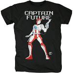 TSP Captain Future Motiv T-Shirt Herren S Schwarz