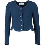 Mitternachtsblaue Klassische Turi Landhaus V-Ausschnitt Winterkleider aus Baumwollmischung für Damen Größe XS 