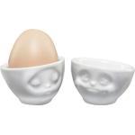Weiße Fiftyeight Products Eierbecher aus Porzellan bruchsicher 2 Teile 