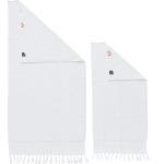 Weiße Handtuch Sets 70x140 4 Teile 