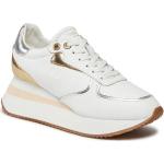 Twin-Set Sneakers 241TCP080 Bianco Ottico Gold Silver 11339 weiß