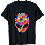 UFO Alien ET Puzzle Autism Puzzle T-Shirt