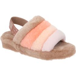 UGG FLUFF YEAH SLIDE 1122990 BWMT braun - Riemchen Sandale für Damen