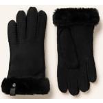 Reduzierte Schwarze Wasserdichte UGG Australia Gefütterte Handschuhe aus Veloursleder für Damen Größe 7.5 