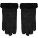 Schwarze UGG Australia Handschuhe aus Lammleder Größe 8 