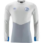 umbro FC Schalke 04 - Herren Drill Top Langarm Trainingshirt - 79604U-GXD grau, Größe:S