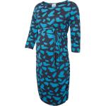 Blaue Print 3/4-ärmelige Kleider für Schwangere aus Jersey für Damen Größe M 