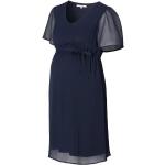 Blaue Noppies Nachhaltige V-Ausschnitt Stillkleider aus Polyester für Damen 