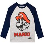 Rote Print Langärmelige Super Mario Mario Kinderlongsleeves & Kinderlangarmshirts für Mädchen Größe 146 