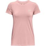 Pinke Retro Kurzärmelige Under Armour Tech T-Shirts Orangen aus Polyester für Damen Größe S 