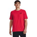 Reduzierte Rote Kurzärmelige Under Armour T-Shirts für Herren Größe XL 