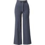 Graue Gestreifte United Colors of Benetton High Waist Hosen für Damen Größe L 